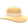 Wide-Brim Straw Hat (Beige) NH Icon.png