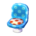 Polka-dot chair's Soda blue variant
