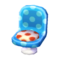 Polka-Dot Chair (Soda Blue - Red and White) NL Model.png