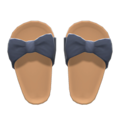 Ribbon Sandals (Black) NH Icon.png