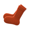 Hand-Knit Socks (Orange) NH Icon.png