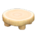 Log round table's White wood variant