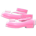 Shiny Bow Platform Shoes (Pink) NH Icon.png