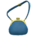 Clasp purse's Blue variant
