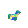 Color-Blocked Socks (Green) NH Storage Icon.png