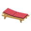 Poolside Bed (Light Brown - Red)