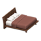 Artful Bed (Dark Wood - Azuki Red) NH Icon.png