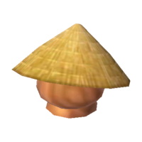 Conical straw hat