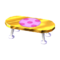 Polka-Dot Low Table (Gold Nugget - Peach Pink) NL Model.png