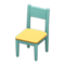 Simple Chair (Blue - Yellow) NH Icon.png