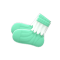 Frilly Socks (Green) NH Icon.png