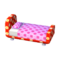 Polka-Dot Bed (Red and White - Peach Pink) NL Model.png