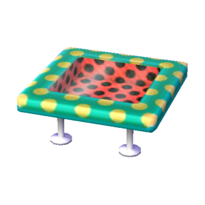 Polka-Dot Table (Melon Float - Pop Black) NL Model.png