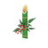 Bamboo wall decoration's Green bamboo variant