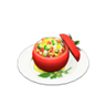 salad-stuffed tomato