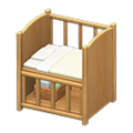 Baby Bed (Natural Wood - Plain White) NH Icon.png