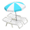 Beach Chairs with Parasol (White - Aqua & White) NH Icon.png