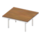 Cool Dining Table (White - Brown) NH Icon.png