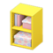 Upright Organizer (Yellow - Pastel Flowers) NH Icon.png