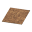 brown shaggy rug