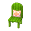 green chair