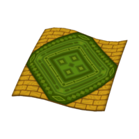Green rug