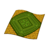 green rug
