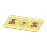 Mom's lively kitchen mat