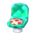 Polka-dot chair's emerald variant