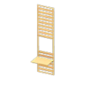 small wooden partition