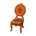 Elegant chair's Red and brown variant