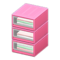 Plastic Clothing Organizer (Pink - Pastel-Colored Shirts) NH Icon.png