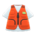 Fishing vest's Orange variant