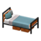 Ironwood Bed (Teak - Blue-Gray) NH Icon.png