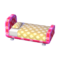 Polka-Dot Bed (Peach Pink - Caramel Beige) NL Model.png