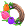 pretty tulip wreath