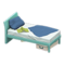 Sloppy Bed (Light Blue - Navy Blue) NH Icon.png