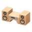 wooden-block stereo