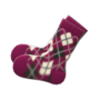 Argyle Crew Socks (Red) NH Icon.png