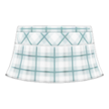 Checkered School Skirt (White) NH Icon.png