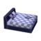 Modern Bed (Monochromatic - Blue Plaid) NL Model.png