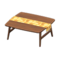 Nordic Table (Dark Wood - Orange) NH Icon.png