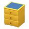 Simple Small Dresser (Yellow - Blue) NH Icon.png