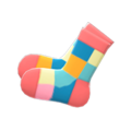 Color-Blocked Socks (Pink) NH Icon.png