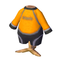 Orange wet suit