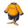orange wet suit