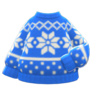 Snowy Sweater (Blue) NH Icon.png