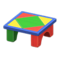 Wooden-Block Table (Colorful) NH Icon.png