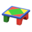 Wooden-Block Table (Colorful)