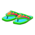 Beaded Sandals (Green) NH Storage Icon.png